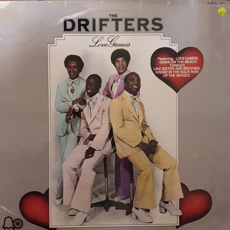 The Drifters ‎– Love Games -  Vinyl LP Record - Very-Good+ Quality (VG+) - C-Plan Audio
