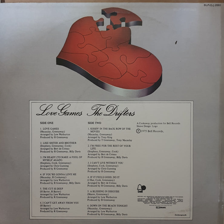The Drifters ‎– Love Games -  Vinyl LP Record - Very-Good+ Quality (VG+) - C-Plan Audio