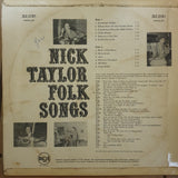 Nick Taylor ‎– Folk Songs - Vinyl LP Record - Opened  - Very-Good Quality (VG) - C-Plan Audio