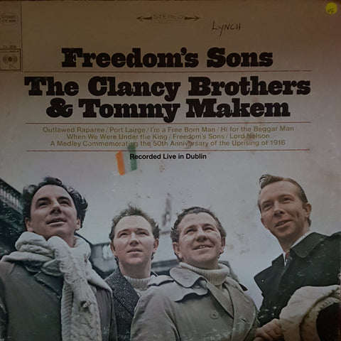 The Clancy Brothers & Tommy Makem ‎– Freedom's Sons  - Vinyl LP Record - Opened  - Very-Good Quality (VG) - C-Plan Audio