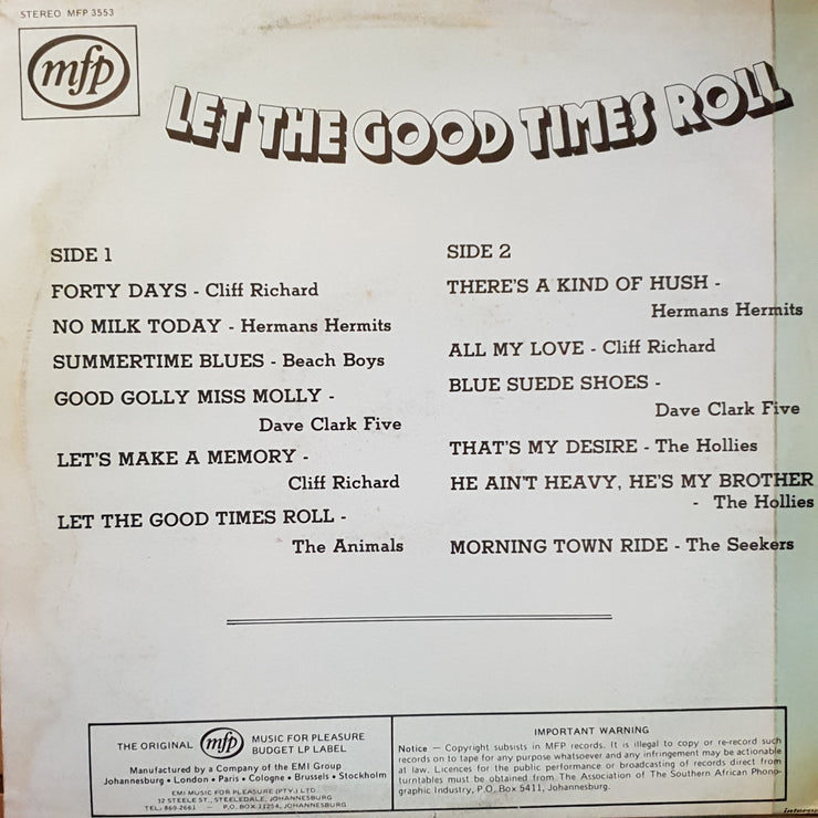 Let The Good Times Roll - Vinyl LP Record - Opened  - Good Quality (G) - C-Plan Audio