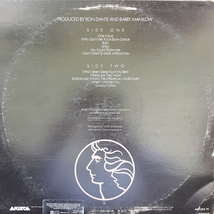 Barry Manilow - One Voice -  Vinyl LP Record - Very-Good+ Quality (VG+) - C-Plan Audio