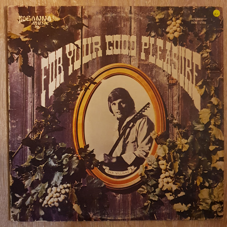 Dick Williams – For Your Good Pleasure - Vinyl LP Record - Very-Good+ Quality (VG+) - C-Plan Audio