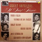 Great Sopranos Of Our Time  - Maria Callas, Victoria De Los Angeles, Birgit Nilsson, Régine Crespin, Joan Sutherland, Elisabeth Schwarzkopf ‎- Vinyl LP Record - Very-Good+ Quality (VG+) - C-Plan Audio