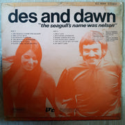 Des & Dawn Lindberg - The Seagull's Name Was Nelson- Vinyl LP Record - Very-Good+ Quality (VG+) - C-Plan Audio