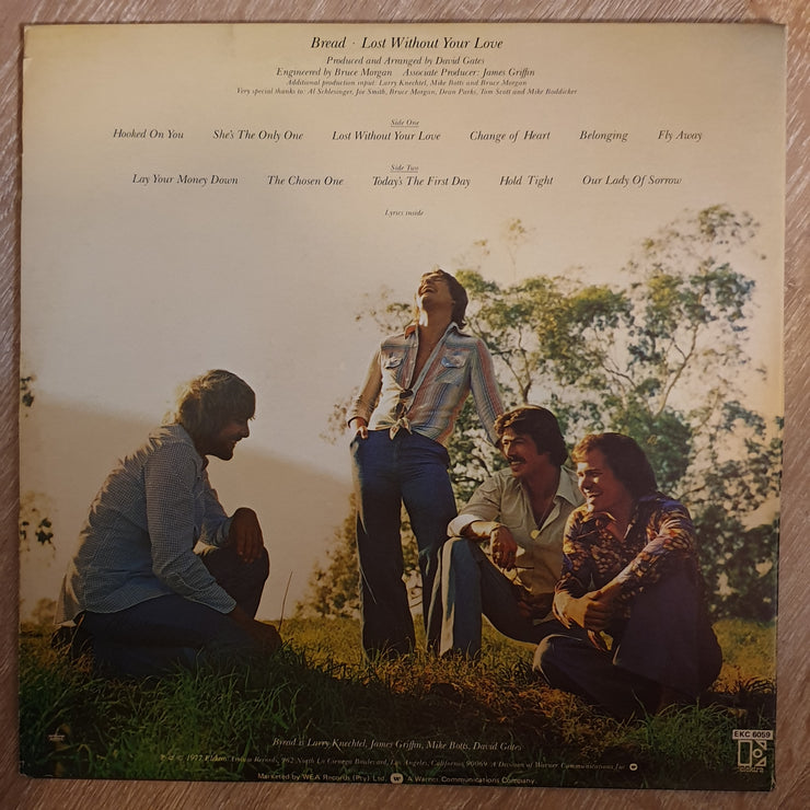 Bread ‎– Lost Without Your Love - Vinyl LP Record - Opened  - Very-Good+ Quality (VG+) - C-Plan Audio