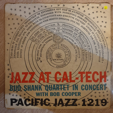 Bud Shank Quartet With Bob Cooper ‎– Jazz At Cal-Tech - Vinyl LP Record - Opened  - Very-Good- Quality (VG-) - C-Plan Audio