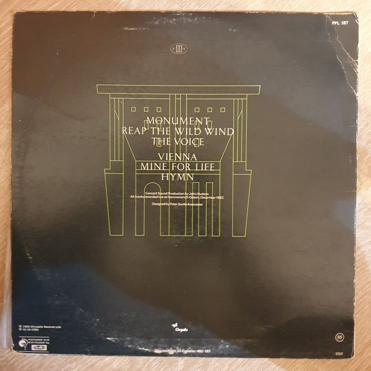 Ultravox ‎– Monument The Soundtrack - Vinyl LP Record - Opened  - Very-Good- Quality (VG-) - C-Plan Audio