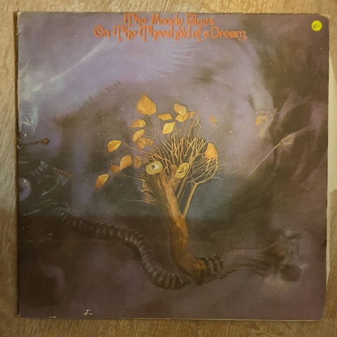 The Moody Blues ‎– On The Threshold Of A Dream - Vinyl LP Record - Opened  - Very-Good- Quality (VG-) - C-Plan Audio