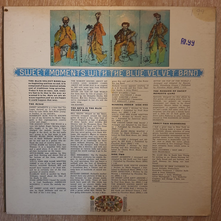The Blue Velvet Band ‎– Sweet Moments With The Blue Velvet Band -  Vinyl LP Record - Very-Good+ Quality (VG+) - C-Plan Audio