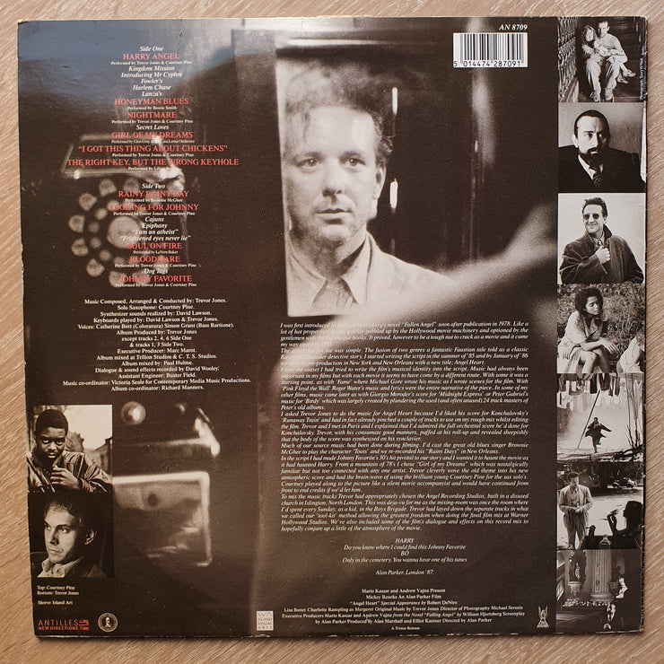 Angel Heart (Original Motion Picture Soundtrack) ( UK Pressing) - Trevor Jones, Various ‎–  Vinyl LP Record - Very-Good+ Quality (VG+) - C-Plan Audio