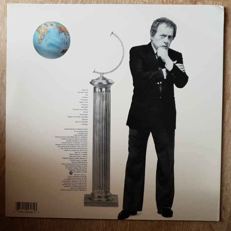Jackie Mason ‎– The World According To Me! -  Vinyl LP Record - Very-Good+ Quality (VG+) - C-Plan Audio