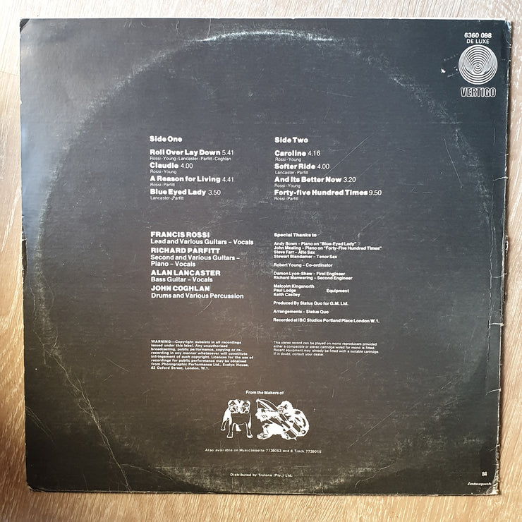 Status Quo ‎– Hello! - Vinyl LP Record - Opened  - Very-Good- Quality (VG-) - C-Plan Audio