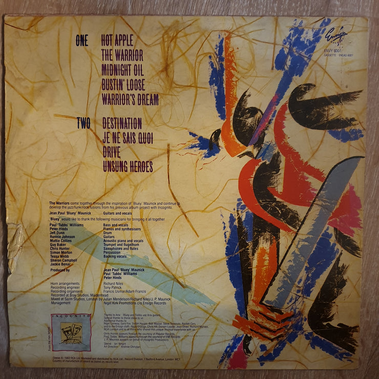 The Warriors ‎– Behind The Mask - Vinyl LP Record - Very-Good+ Quality (VG+) - C-Plan Audio