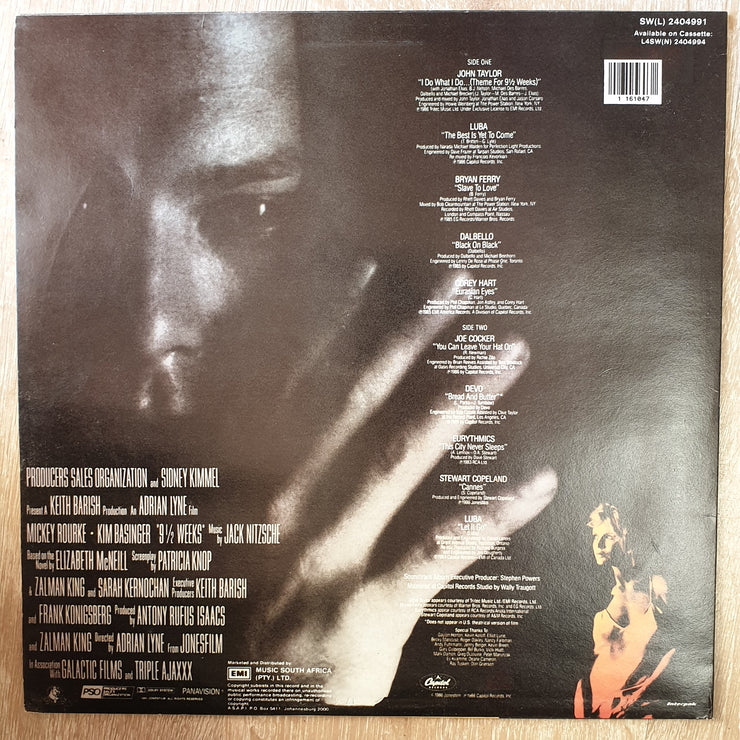 9 1/2 Weeks - Original Motion Picture Soundtrack - Vinyl LP Record - Very-Good+ Quality (VG+) - C-Plan Audio