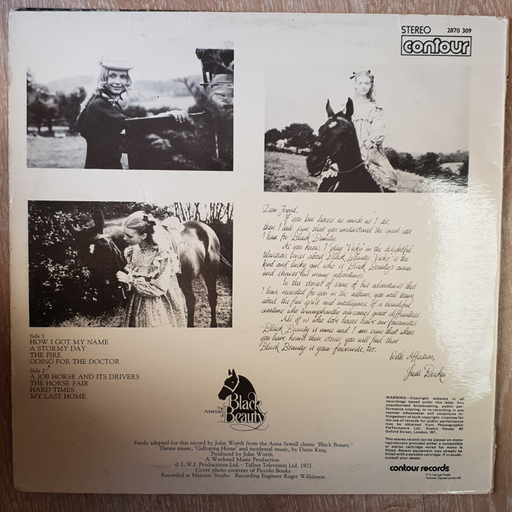 Anna Sewell ‎– Stories From Black Beauty -  Vinyl LP Record - Very-Good+ Quality (VG+) - C-Plan Audio