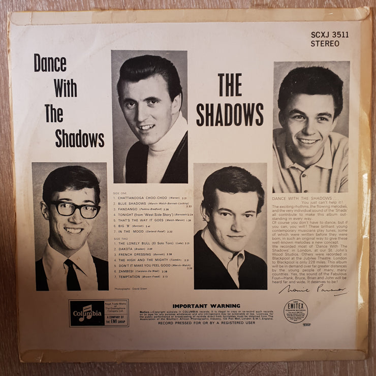 The Shadows ‎– Dance With The Shadows - Vinyl LP Record - Opened  - Very-Good Quality (VG) - C-Plan Audio
