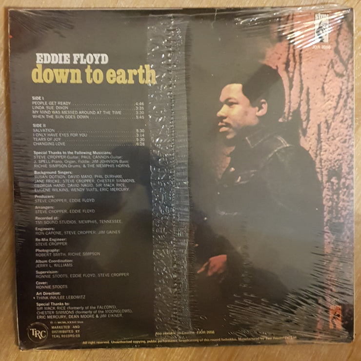Eddie Floyd ‎– Down To Earth - Vinyl LP - Sealed - C-Plan Audio