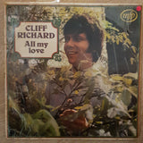 Cliff Richard ‎– All My Love ‎– Vinyl LP Record - Opened  - Good+ Quality (G+) - C-Plan Audio