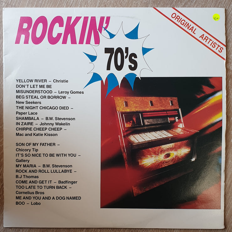 Rockin' 70's - Various - Original Artists - Vinyl LP Record - Very-Good+ Quality (VG+) - C-Plan Audio