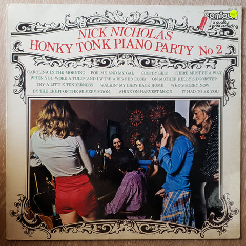 Nick Nicholas ‎– Honky Tonk Piano Party No 2 - Vinyl LP Record - Very-Good+ Quality (VG+) - C-Plan Audio