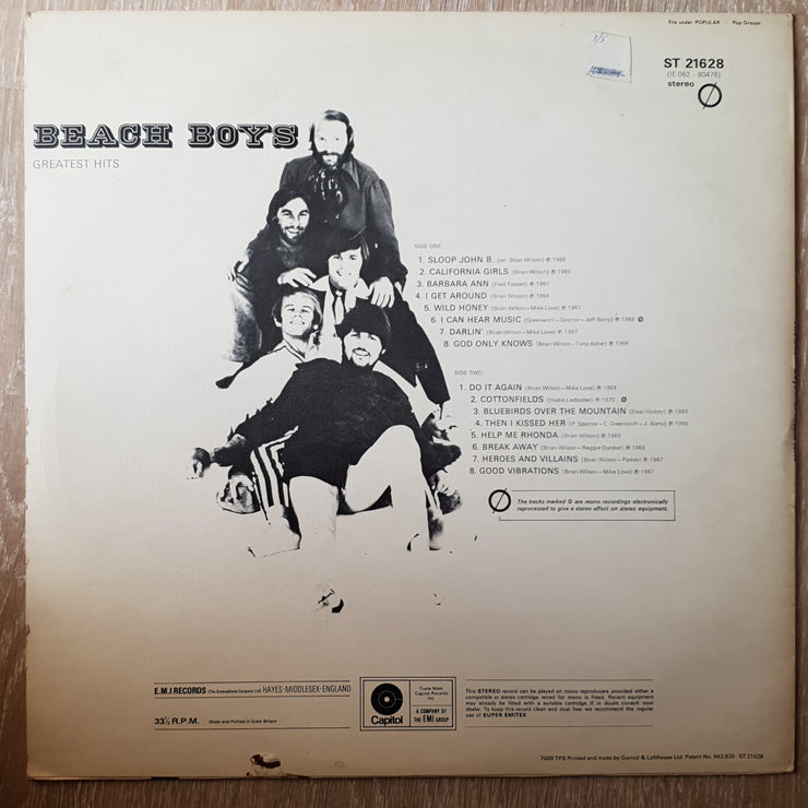 Beach Boys ‎– Greatest Hits - Vinyl LP Record - Very-Good+ Quality (VG+) - C-Plan Audio