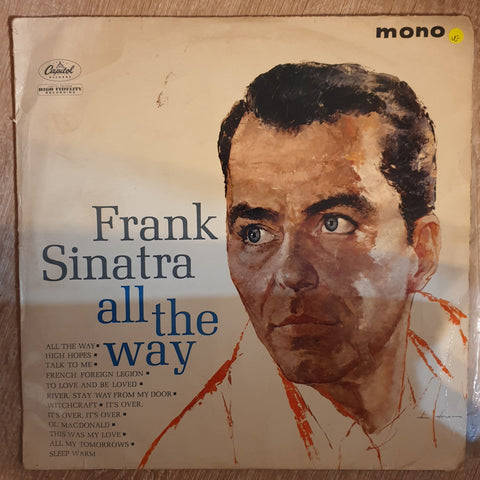 Frank Sinatra ‎– All The Way - Vinyl LP Record - Opened  - Very-Good Quality (VG) - C-Plan Audio