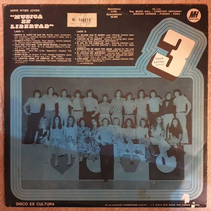 Musica En Libertad Volumen 3 - Various Artists (Latin - Brasil) - Vinyl LP Record - Opened  - Good+ Quality (G+) - C-Plan Audio
