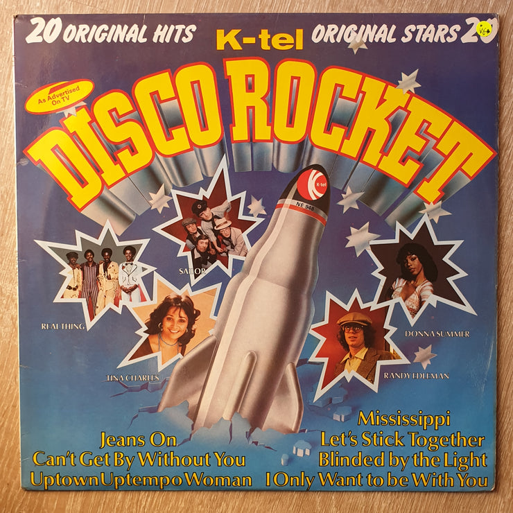 Disco Rocket - K-Tel - Original Artists  - Vinyl LP Record - Opened  - Very-Good Quality (VG) - C-Plan Audio