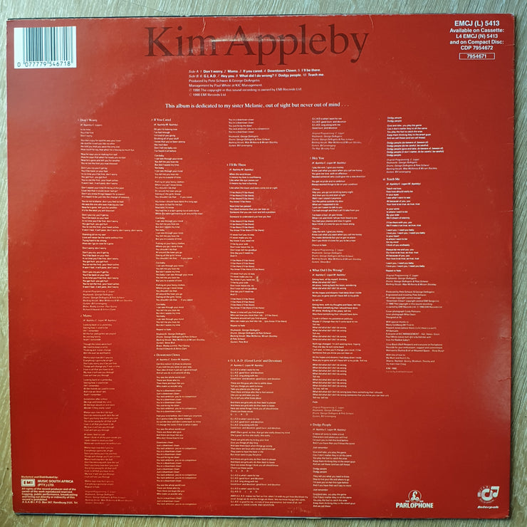 Kim Appleby ‎– Kim Appleby - Vinyl  Record - Very-Good+ Quality (VG+) - C-Plan Audio