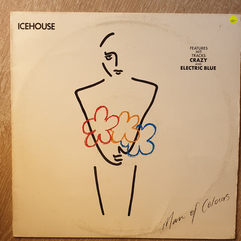 Icehouse ‎– Man Of Colours - Vinyl  Record - Very-Good+ Quality (VG+) - C-Plan Audio