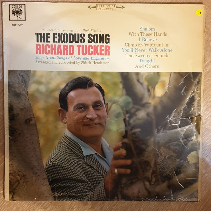 Richard Tucker - The Exodus Song -  Vinyl LP Record - Opened  - Good Quality (G) - C-Plan Audio