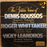 Demis Roussos, Roger Whittaker, Vicky Leandros ‎– The Golden Voices Of, Vol. 2  ‎– Vinyl LP Record - Opened  - Good+ Quality (G+) - C-Plan Audio