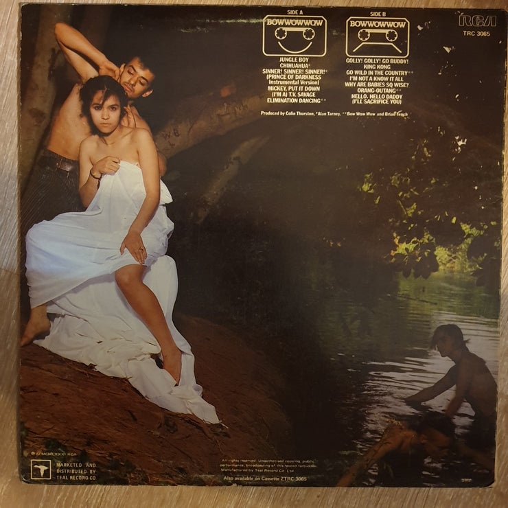 Bow Wow Wow ‎– See Jungle! See Jungle! Go Join Your Gang Yeah, City All Over! Go Ape Crazy! -  Vinyl Record - Very-Good+ Quality (VG+) - C-Plan Audio