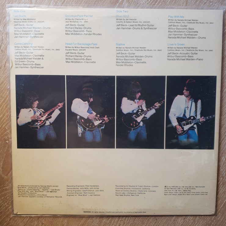 Jeff Beck ‎– Wired -  Vinyl LP Record - Very-Good+ Quality (VG+) - C-Plan Audio