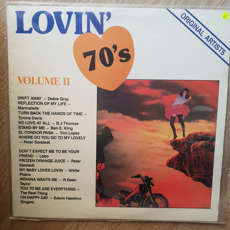 Lovin 70's - Volume II - Original Artists - Vinyl LP Record - Opened  - Very-Good Quality (VG) - C-Plan Audio