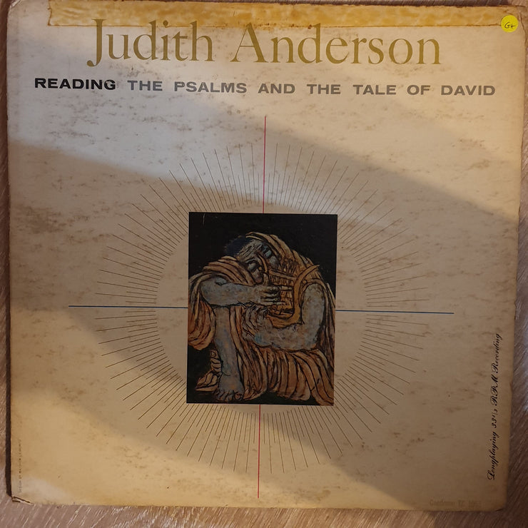 Judith Anderson ‎– Reading The Psalms And The Tale Of David  ‎– Vinyl LP Record - Opened  - Good+ Quality (G+) - C-Plan Audio