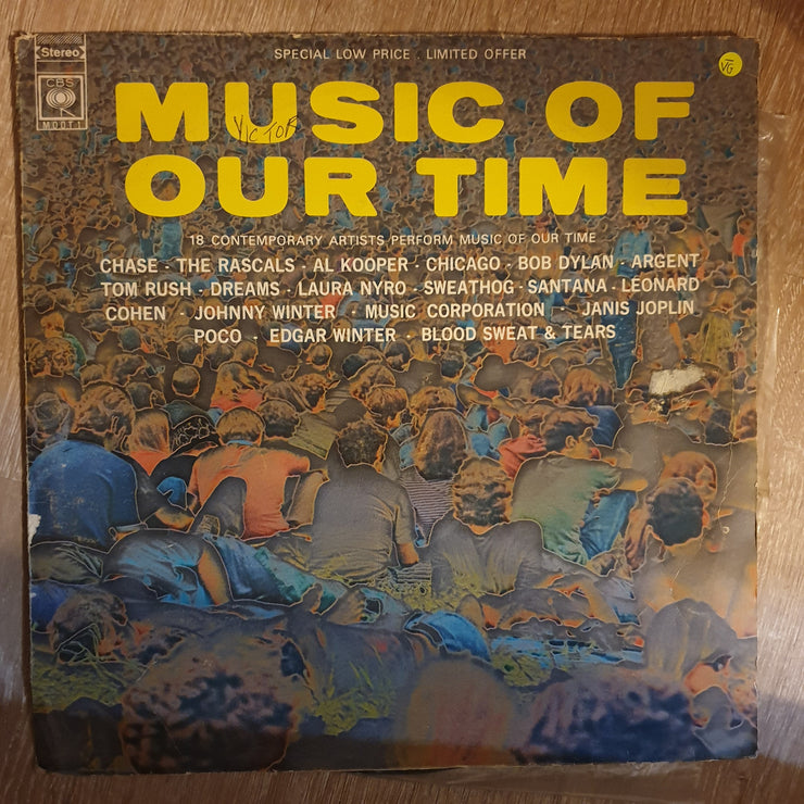 Music Of Our Time  - Original Artists - Vinyl LP Record - Opened  - Very-Good- Quality (VG-) - C-Plan Audio