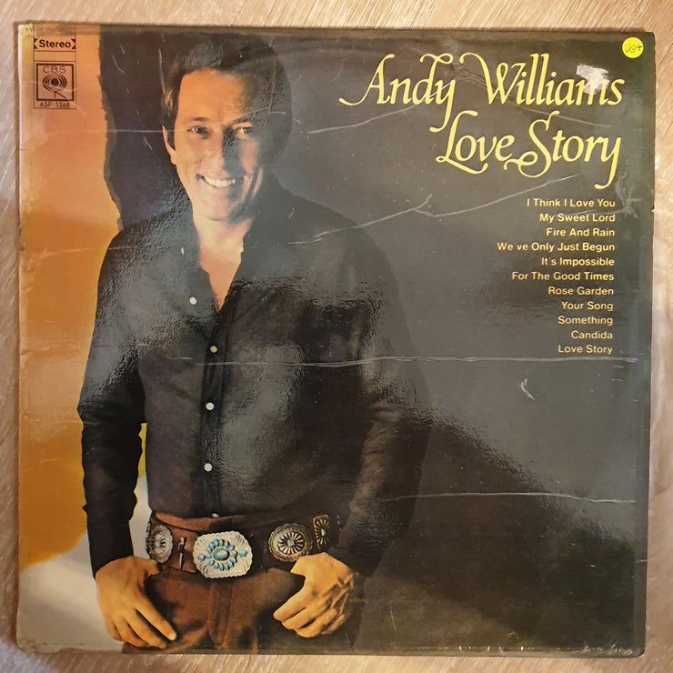 Andy Williams - Love Story - Vinyl LP - Opened  - Very-Good+ Quality (VG+) - C-Plan Audio