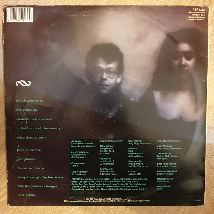 The Black Sorrows ‎– Hold On To Me - Vinyl LP Record - Opened  - Very-Good Quality (VG) - C-Plan Audio