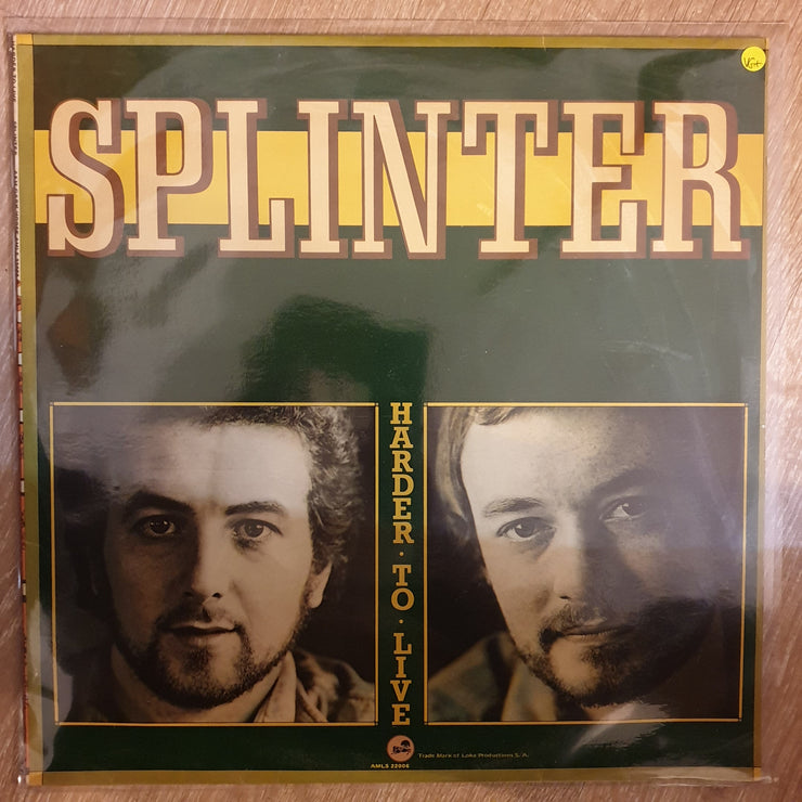 Splinter ‎– Harder To Live - Vinyl LP Record - Opened  - Very-Good+ Quality (VG+) - C-Plan Audio