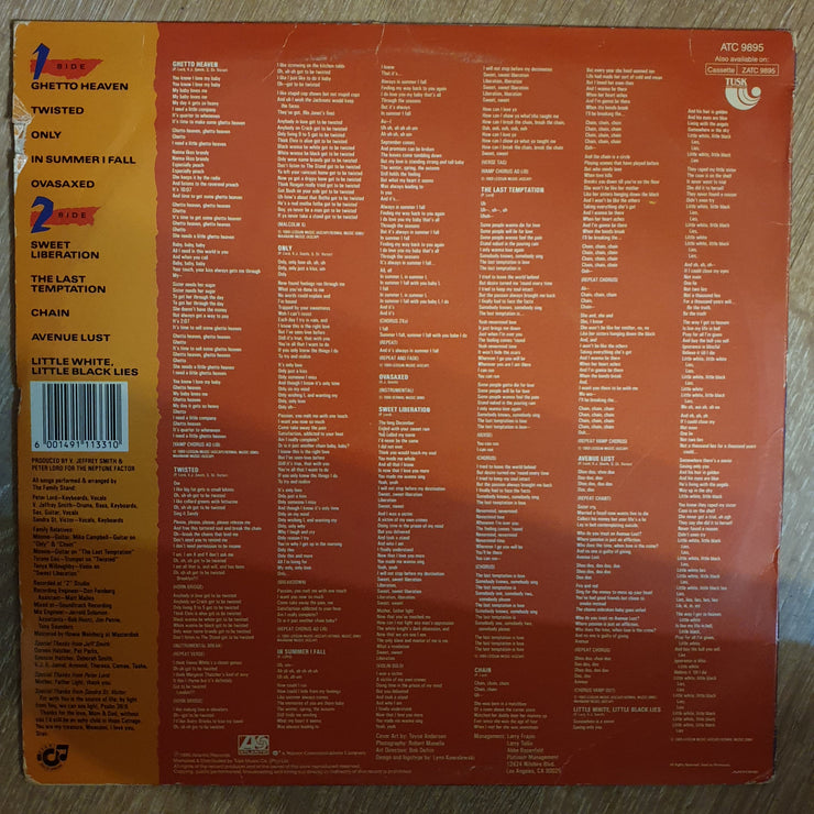 The Family Stand ‎– Chain -  Vinyl LP Record - Opened  - Very-Good+ Quality (VG+) - C-Plan Audio