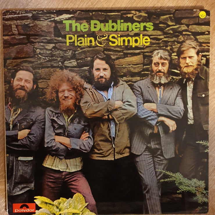 The Dubliners ‎– Plain And Simple - Vinyl Record - Opened  - Very-Good+ Quality (VG+) - C-Plan Audio