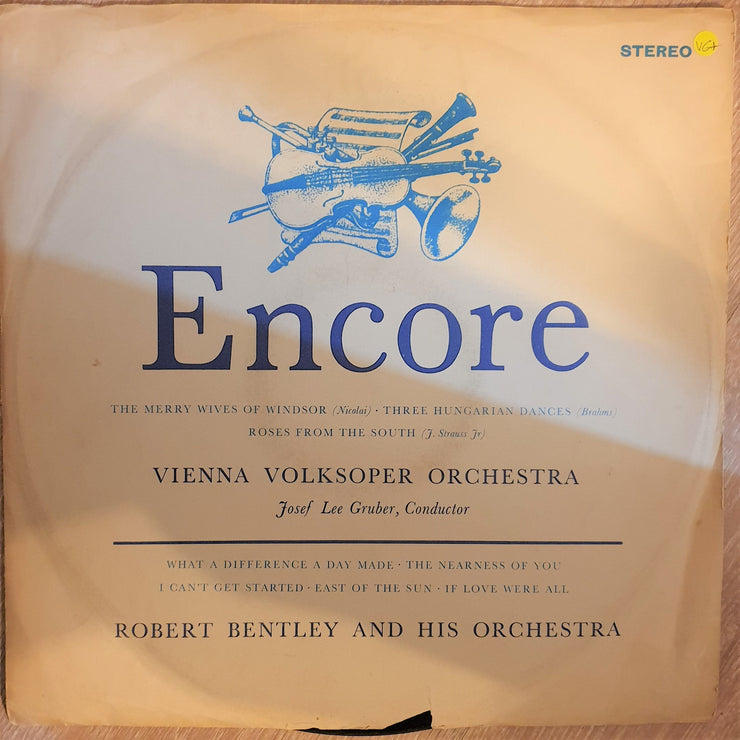 Encore - Robert Bentley And His Orchestra / The Vienna State Opera Orchestra, Josef Leo Gruber ‎– Vinyl LP Record - Very-Good+ Quality (VG+) - C-Plan Audio