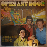 Justus Bros ‎– Open Any Door - Vinyl LP  Record - Opened  - Very-Good+ Quality (VG+) - C-Plan Audio