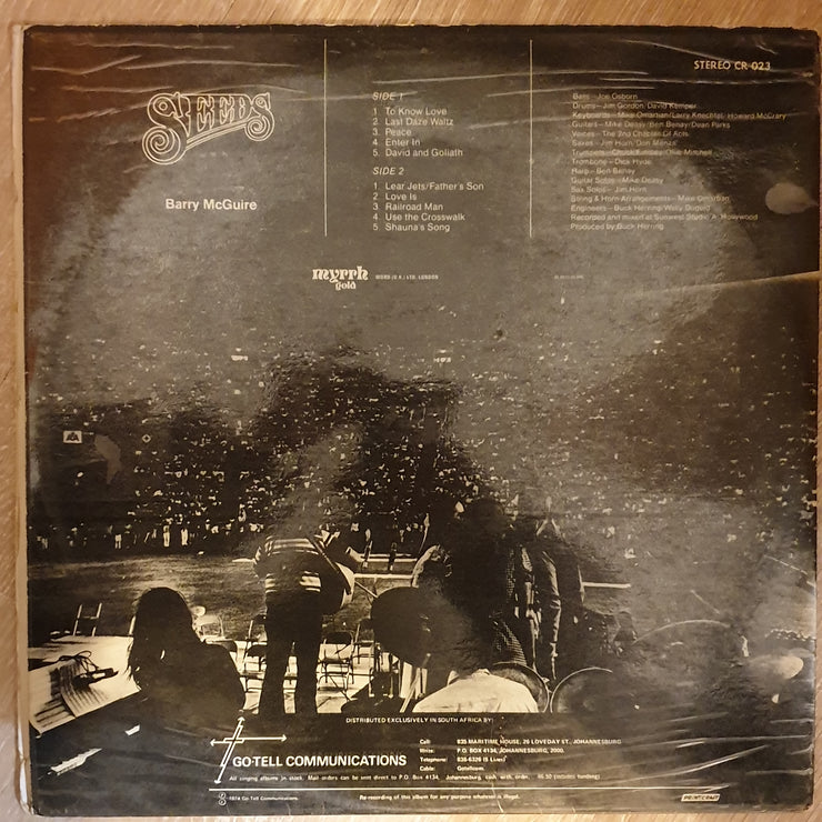 Barry McGuire ‎– Seeds - Vinyl LP  Record - Opened  - Very-Good+ Quality (VG+) - C-Plan Audio