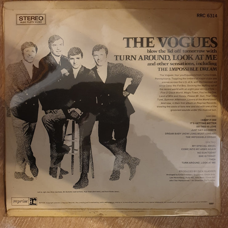 The Vogues ‎– Turn Around, Look At Me -  Vinyl LP Record - Opened  - Very-Good Quality (VG) - C-Plan Audio
