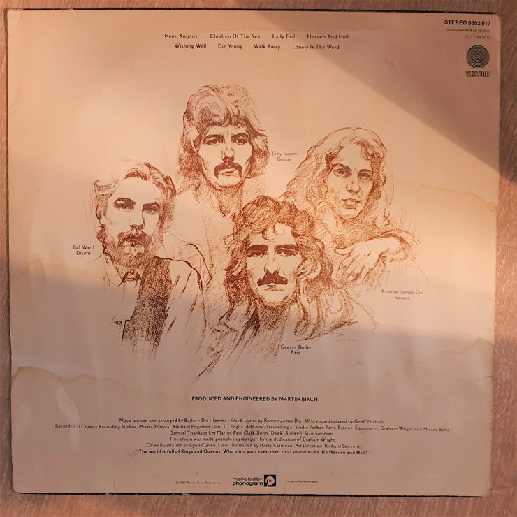 Black Sabbath ‎– Heaven And Hell (Netherlands) - Vinyl LP Record - Opened  - Very-Good Quality (VG) - C-Plan Audio