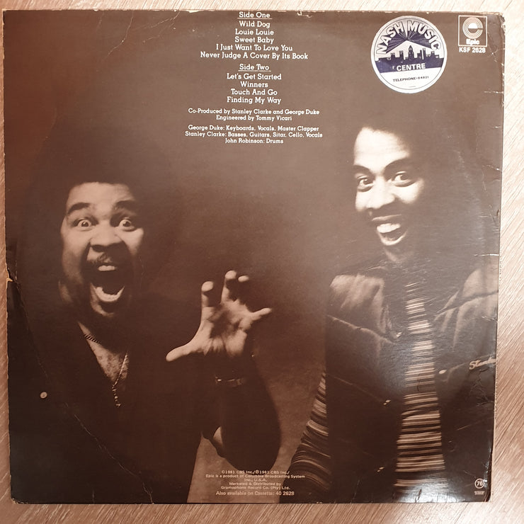 Stanley Clarke &  George Duke ‎– The Clarke / Duke Project -  Vinyl LP Record - Opened  - Very-Good Quality (VG) - C-Plan Audio