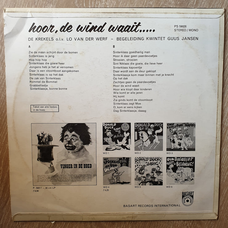 Hoor de wind waait de krekels - sinterklaas - Vinyl LP Record - Very-Good+ Quality (VG+) - C-Plan Audio
